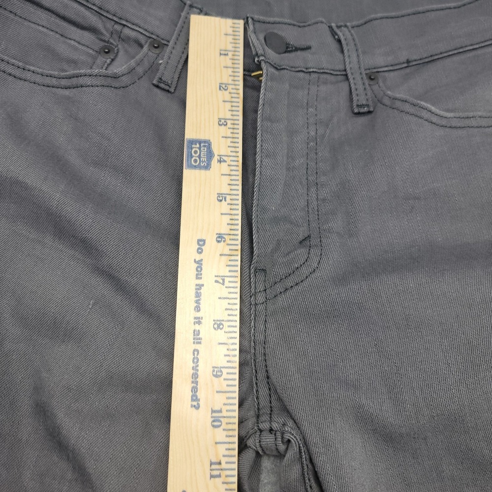 Levi Strauss 511 Jeans Gray Slim Straight Leg Mens 32x30 Stretch Denim - Picture 8 of 16